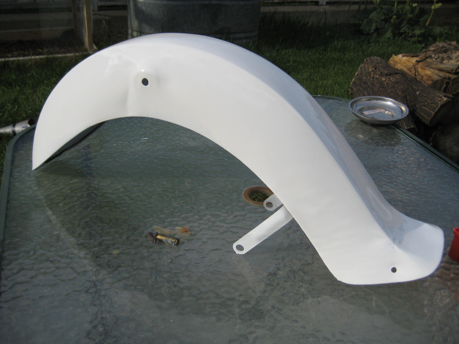 front fender an off white with a bit of red mixed in