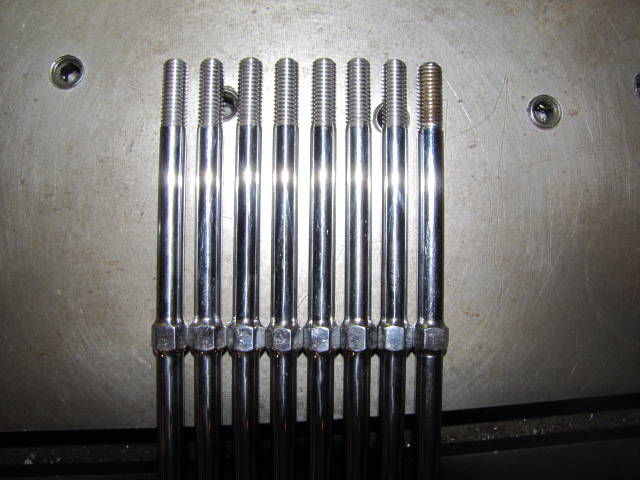 Stainless steel &amp;quot;C&amp;quot; rods - NOS Honda on right