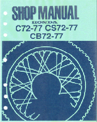 CB72 CB77 Shop Manual - 1971 Edition