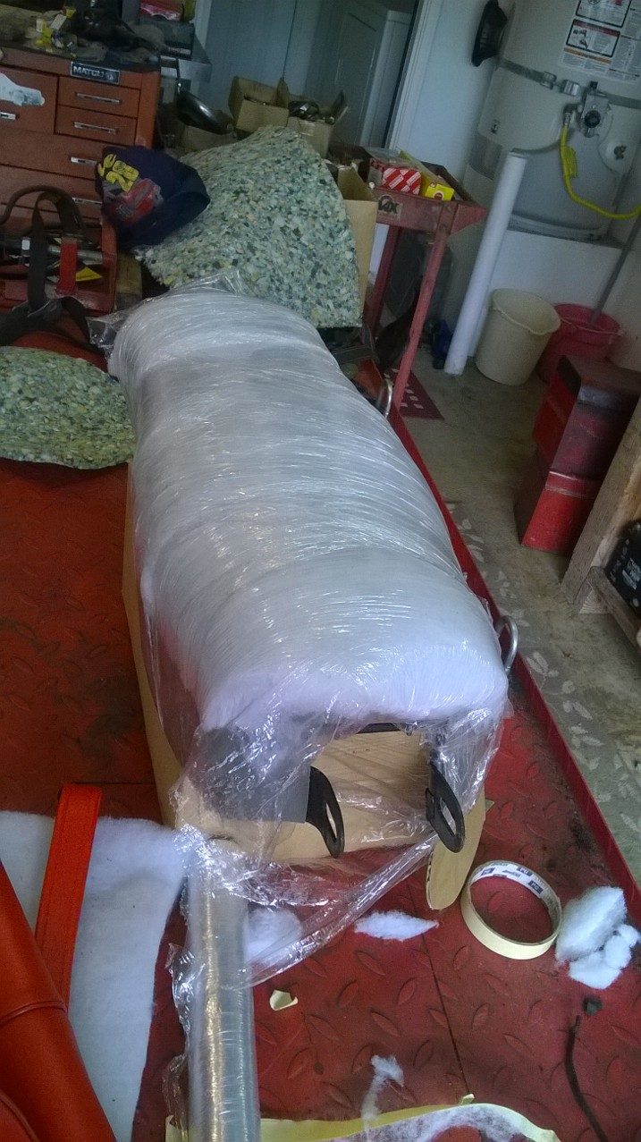 plastic wrap for easy fitting