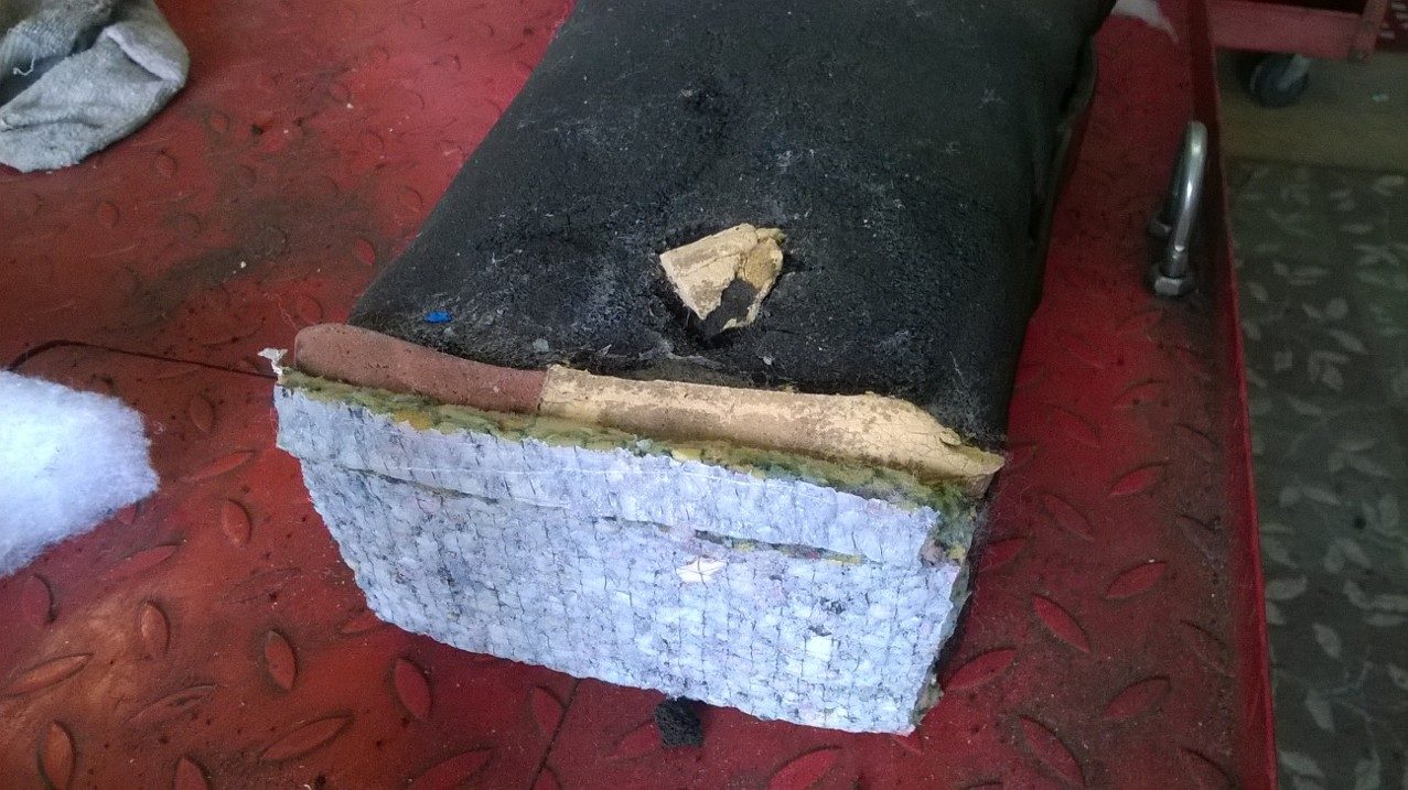 re glue the tail section I used carpet base .