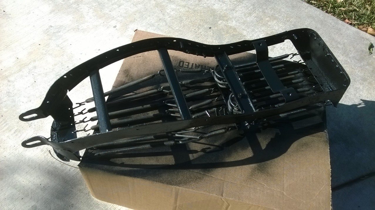 after cleaning the frame got paint