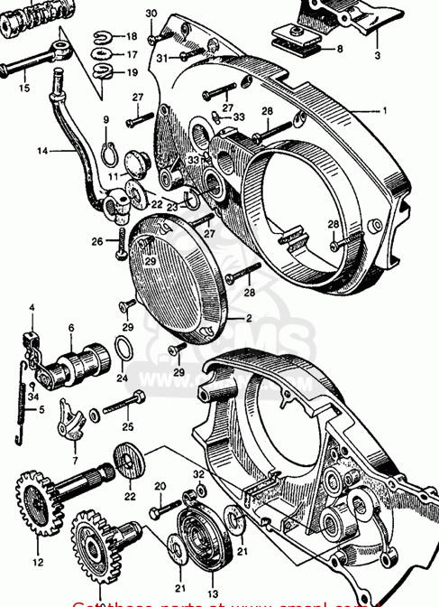 part 7 is upside down on mine<br />(22844200010) ADJUSTER FIXING CB77 SUPER HAWK