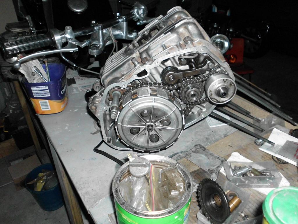 I have managed to get the lower case together. I fitted the kick start shaft bush supplied by Tim at classic honda restorations as well as new cotter / shims. The end float feels snug but smooth. I was happy with condition of the gears and dogs.