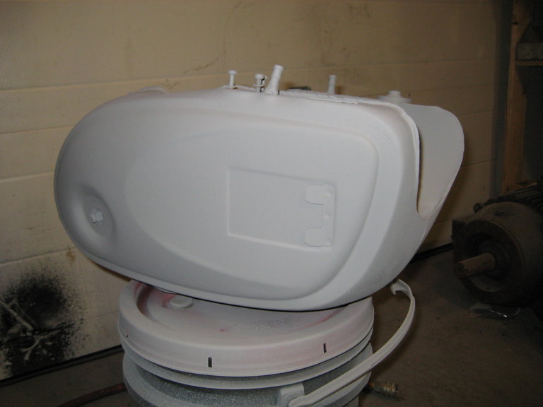 I put a coat of primer on all the small parts using an HVLP gun