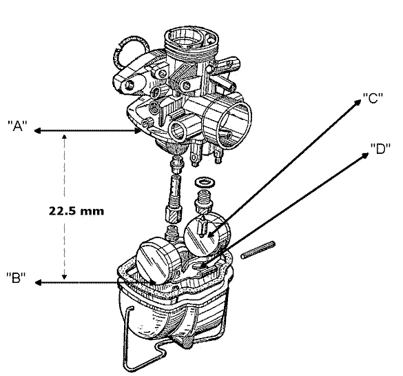CB77 Float Setting Diagram